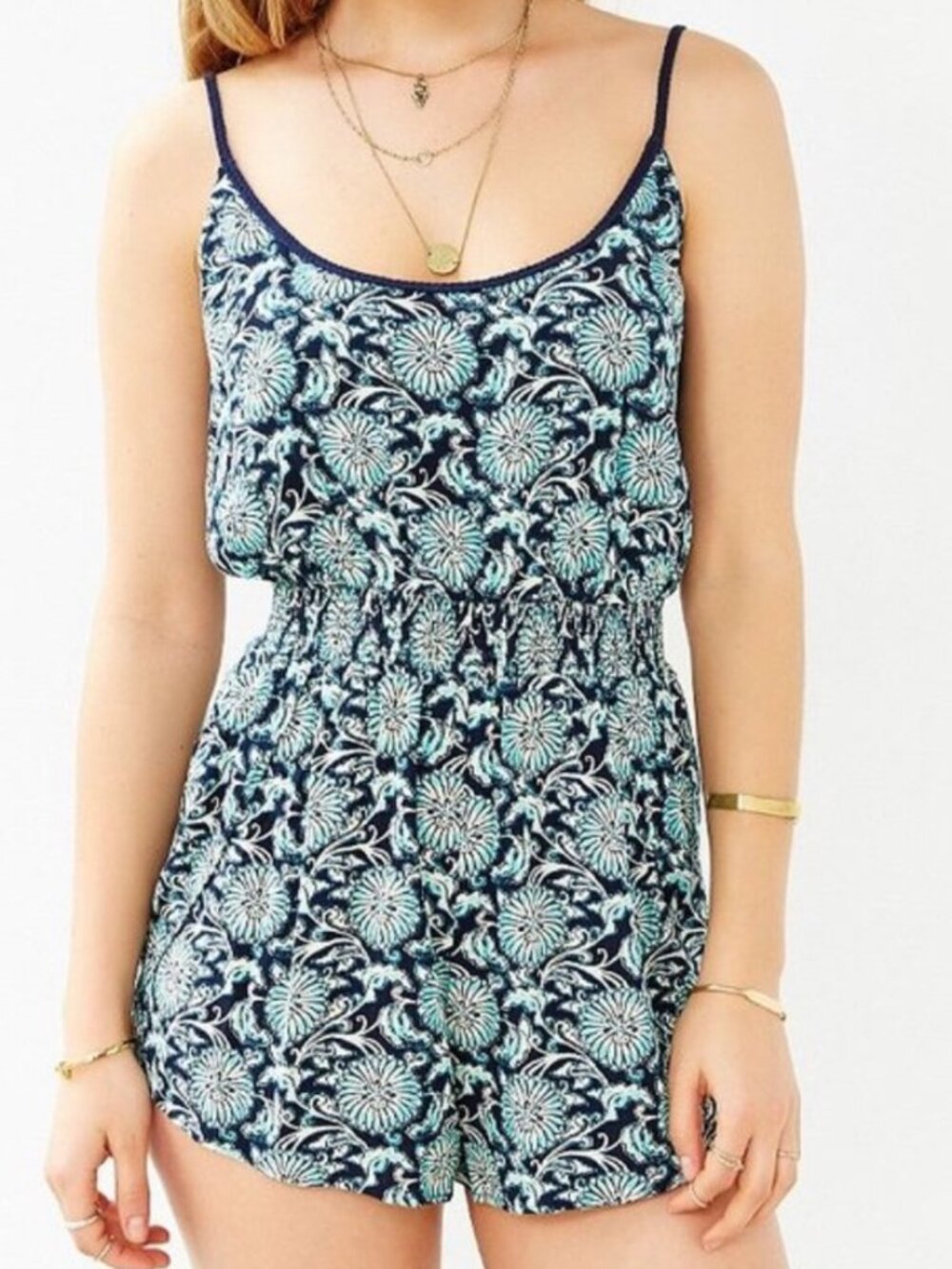 URBAN OUTFITTERS Ecote Natasha Double Layer Romper – Women’s Small